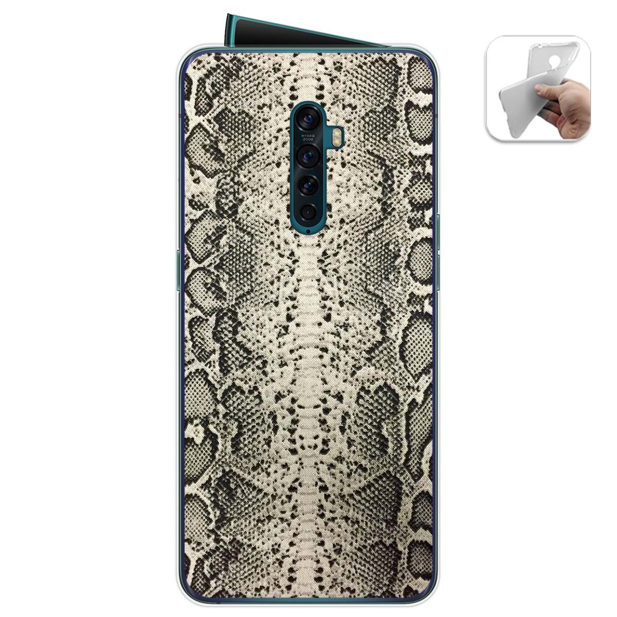 Funda Gel Tpu para Oppo Reno 2 diseño Animal 01 Dibujos