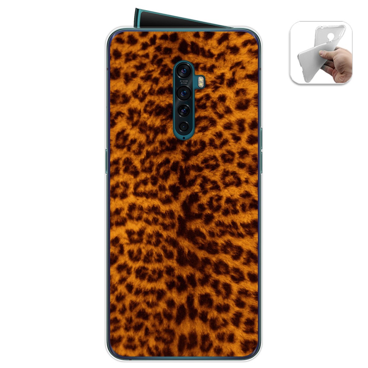 Funda Gel Tpu para Oppo Reno 2 diseño Animal 03 Dibujos