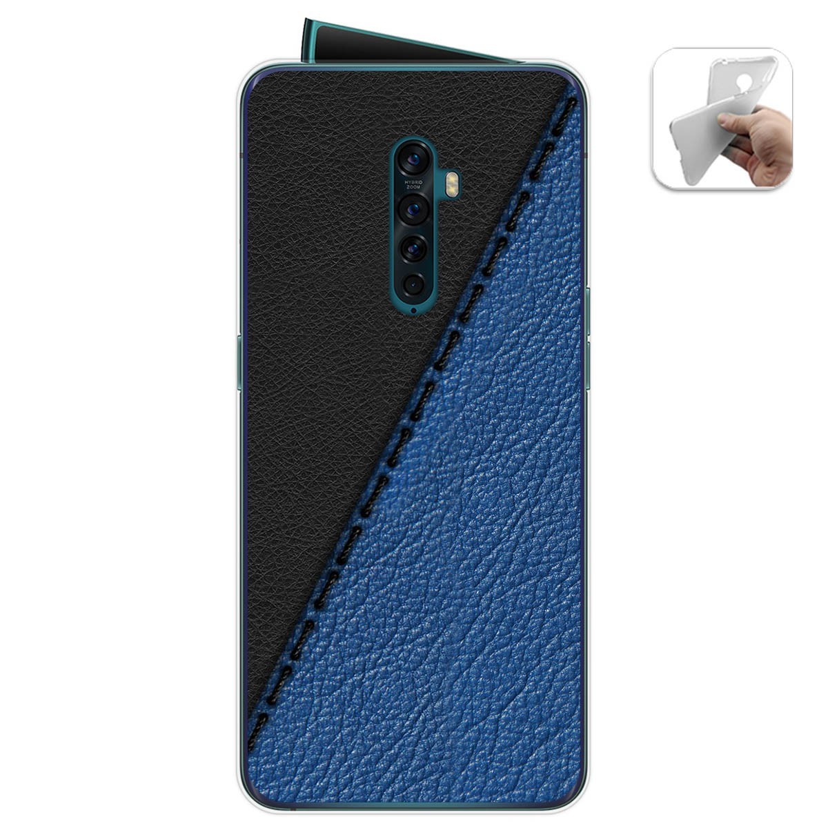 Funda Gel Tpu para Oppo Reno 2 diseño Cuero 02 Dibujos