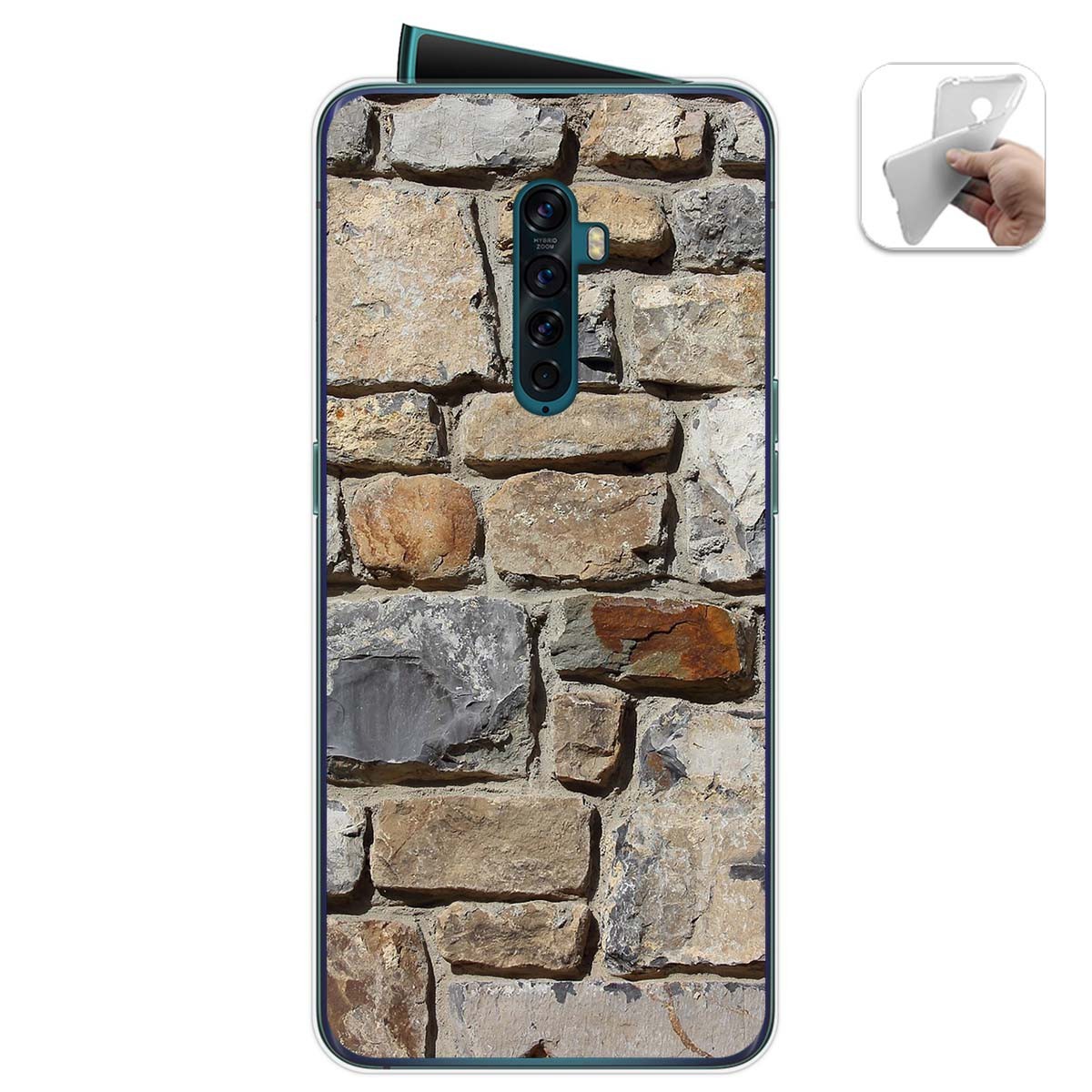 Funda Gel Tpu para Oppo Reno 2 diseño Ladrillo 03 Dibujos