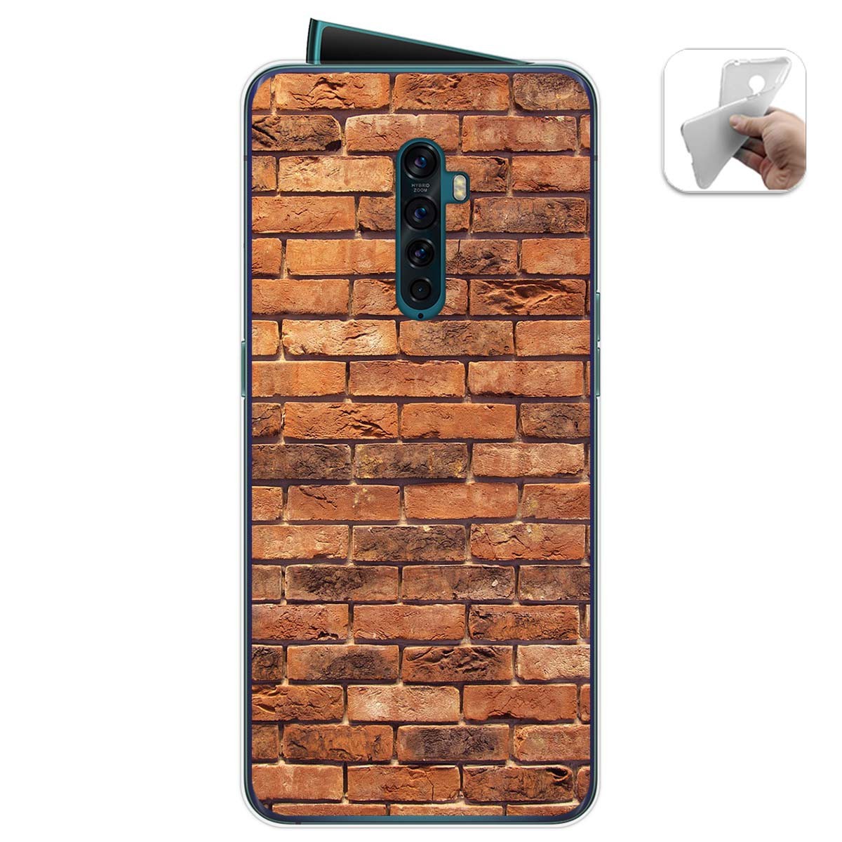 Funda Gel Tpu para Oppo Reno 2 diseño Ladrillo 04 Dibujos