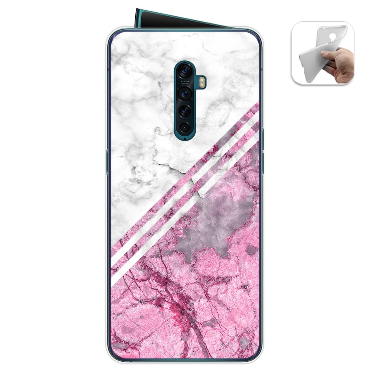 Funda Gel Tpu para Oppo Reno 2 diseño Mármol 03 Dibujos