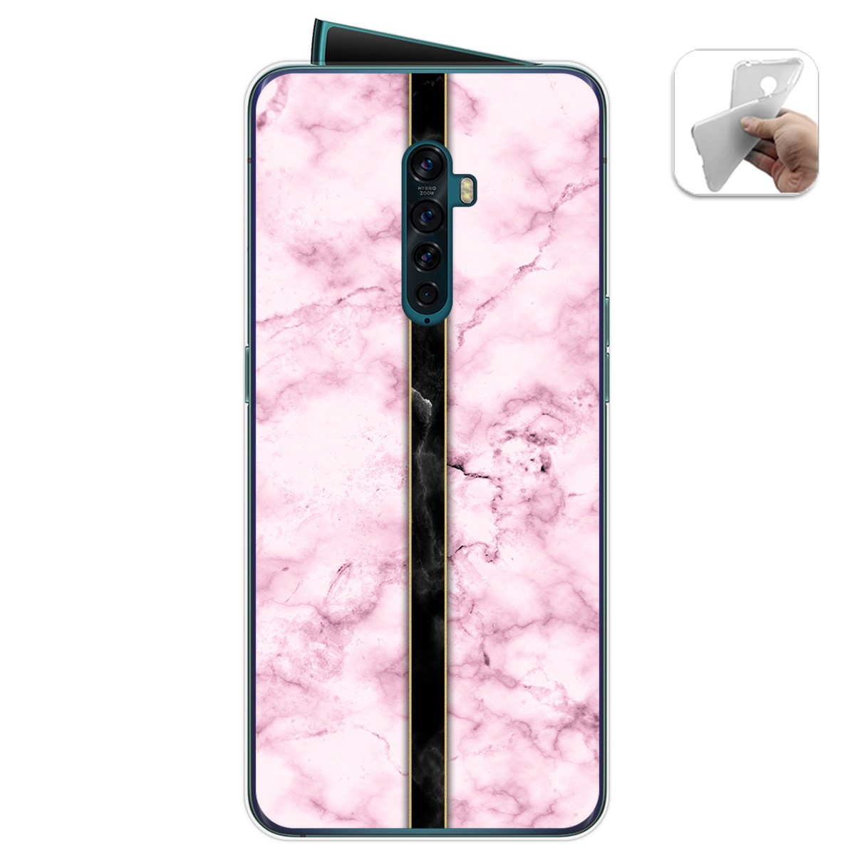 Funda Gel Tpu para Oppo Reno 2 diseño Mármol 04 Dibujos