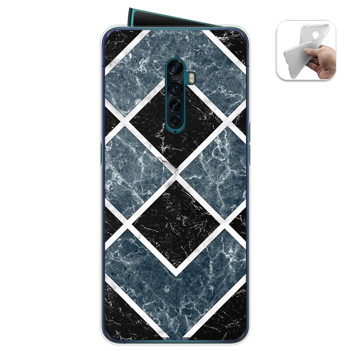 Funda Gel Tpu para Oppo Reno 2 diseño Mármol 06 Dibujos
