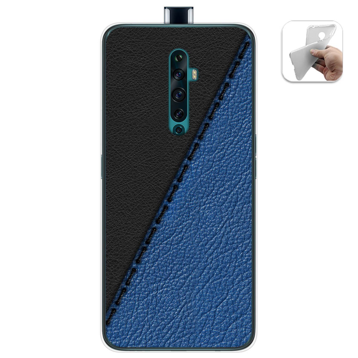 Funda Gel Tpu para Oppo Reno 2Z diseño Cuero 02 Dibujos