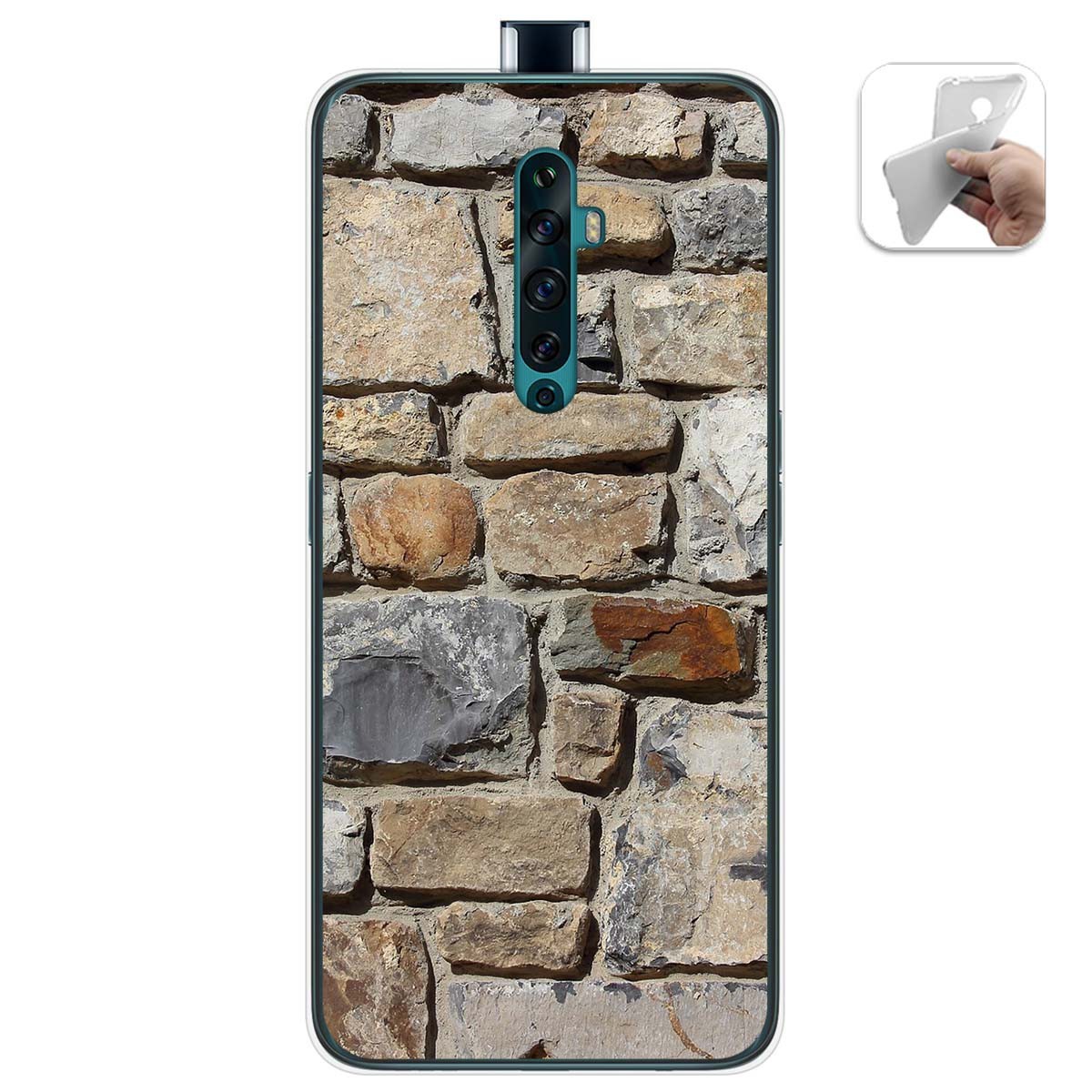 Funda Gel Tpu para Oppo Reno 2Z diseño Ladrillo 03 Dibujos
