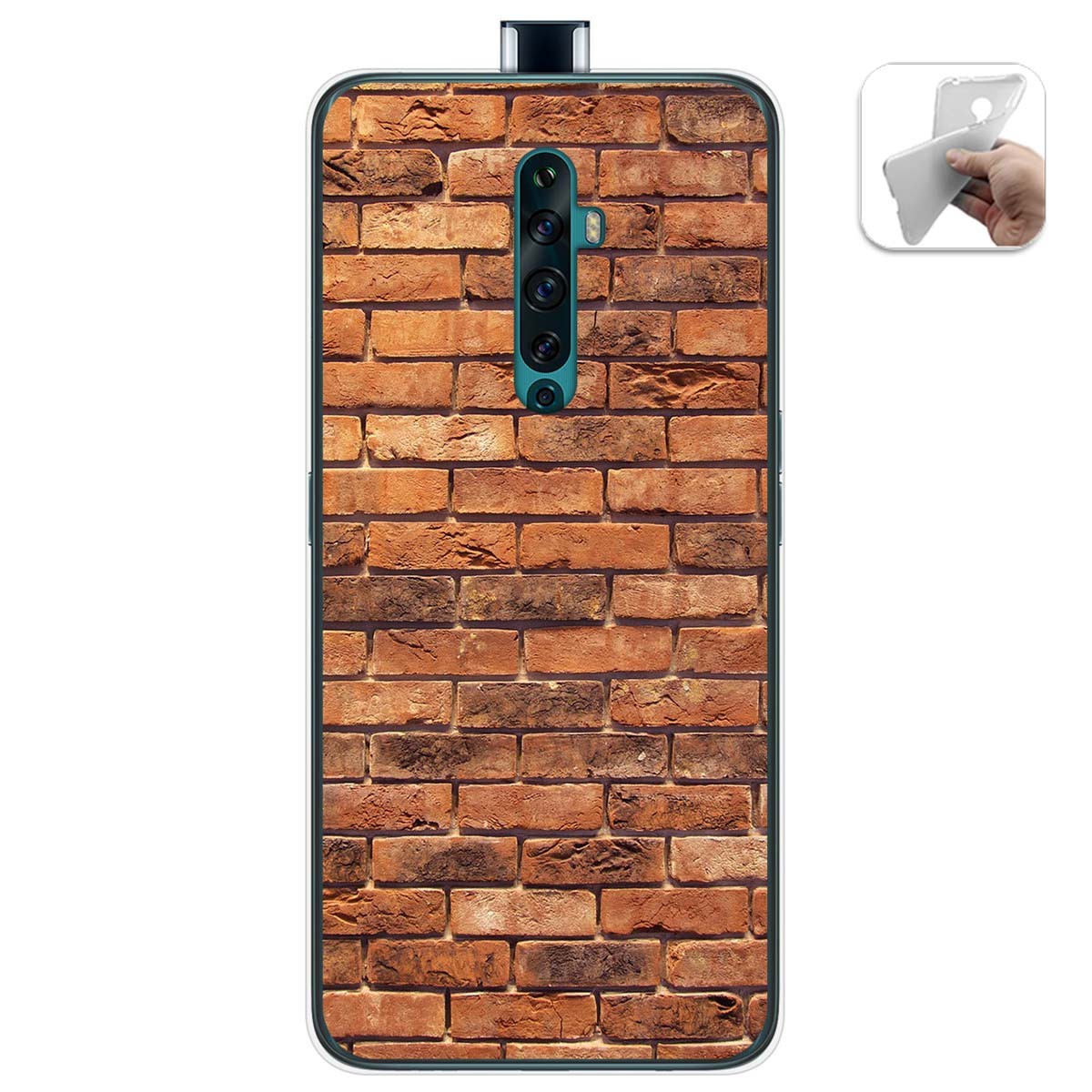 Funda Gel Tpu para Oppo Reno 2Z diseño Ladrillo 04 Dibujos
