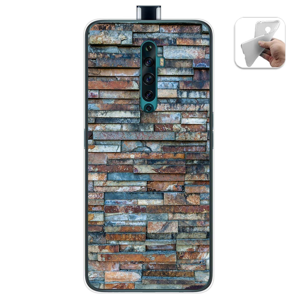 Funda Gel Tpu para Oppo Reno 2Z diseño Ladrillo 05 Dibujos
