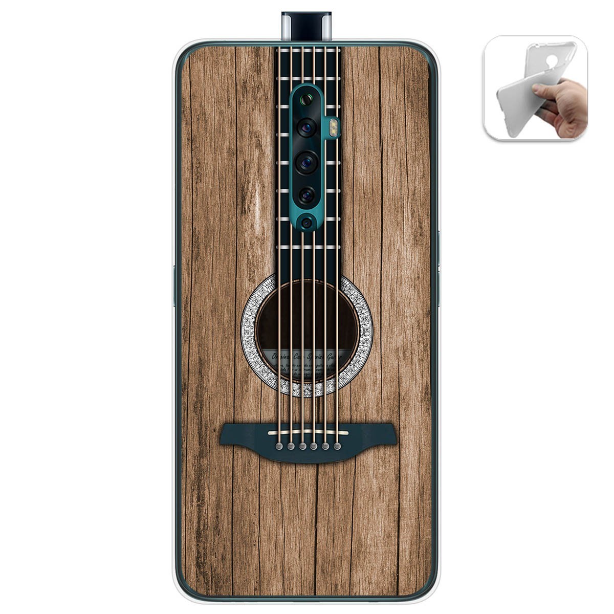 Funda Gel Tpu para Oppo Reno 2Z diseño Madera 11 Dibujos