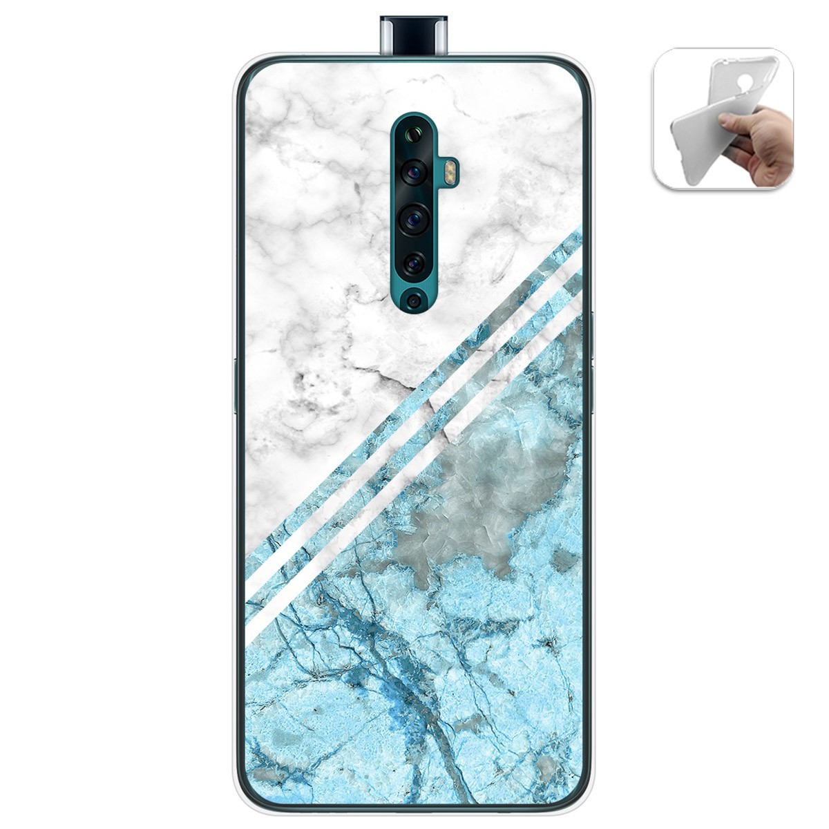 Funda Gel Tpu para Oppo Reno 2Z diseño Mármol 02 Dibujos