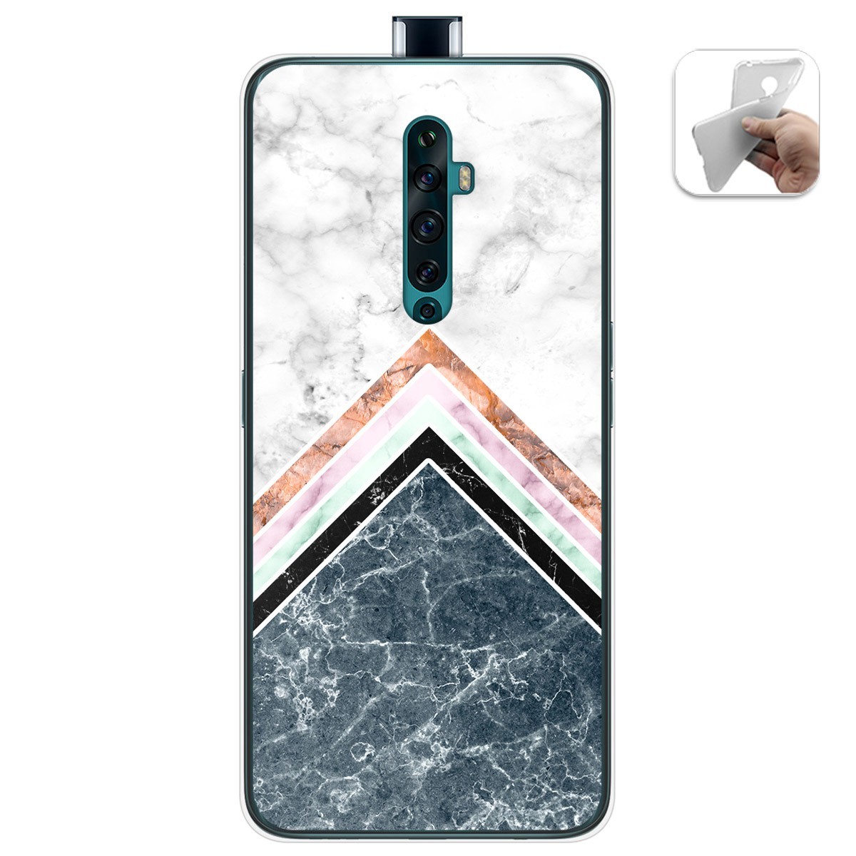 Funda Gel Tpu para Oppo Reno 2Z diseño Mármol 05 Dibujos