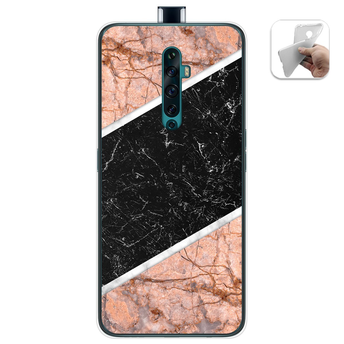 Funda Gel Tpu para Oppo Reno 2Z diseño Mármol 07 Dibujos