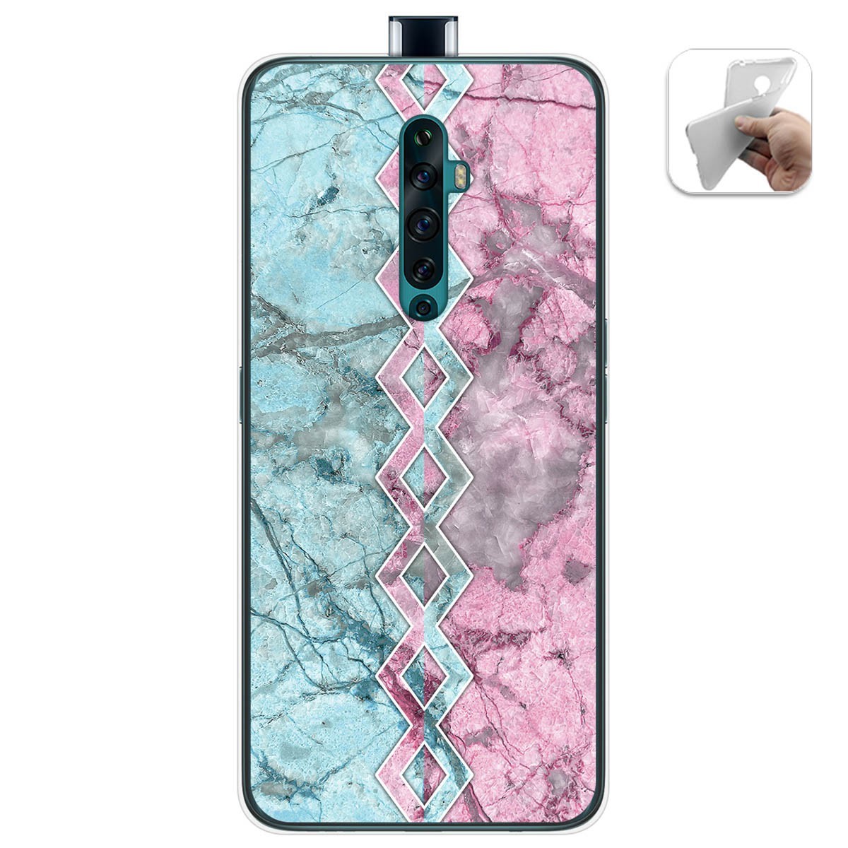 Funda Gel Tpu para Oppo Reno 2Z diseño Mármol 08 Dibujos