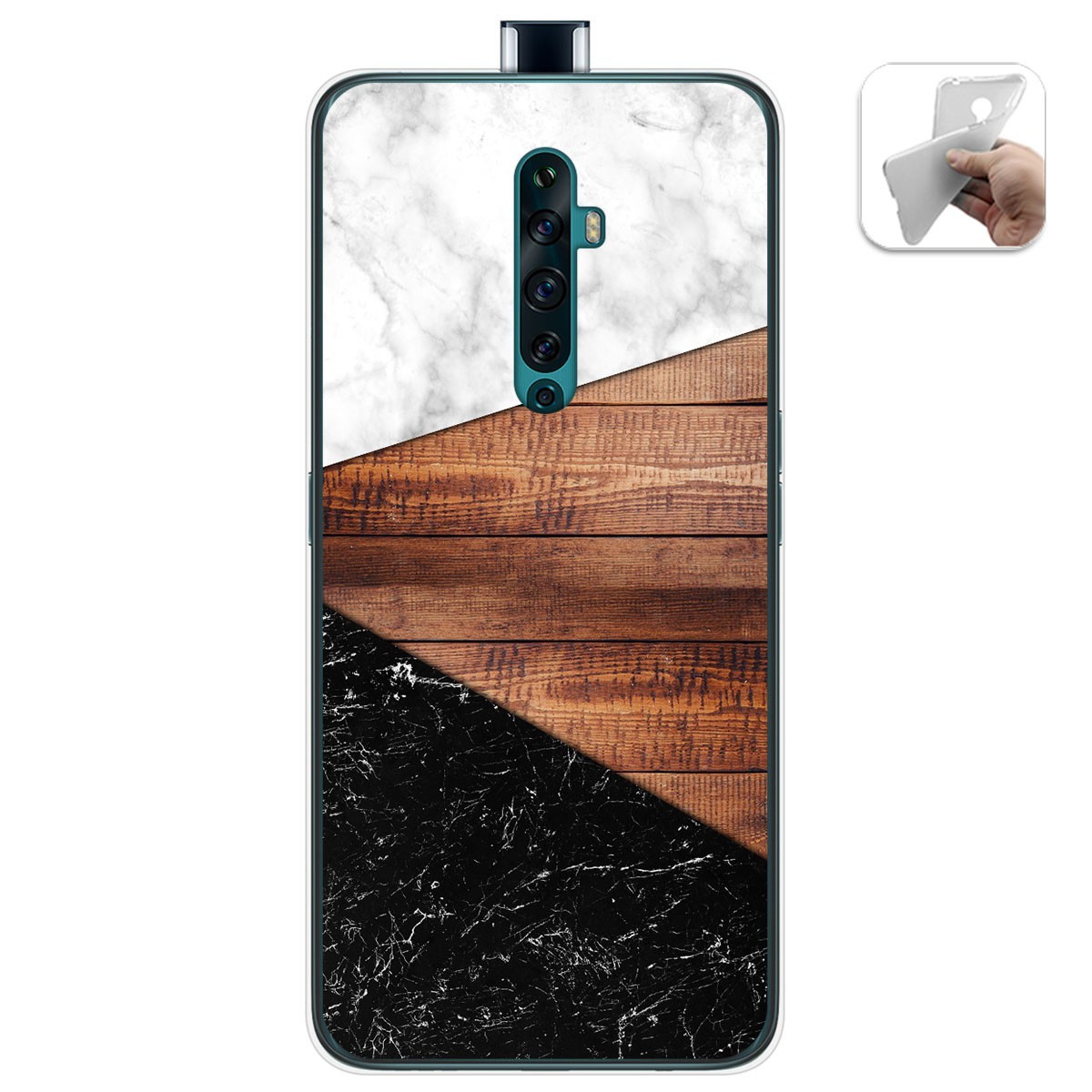 Funda Gel Tpu para Oppo Reno 2Z diseño Mármol 11 Dibujos