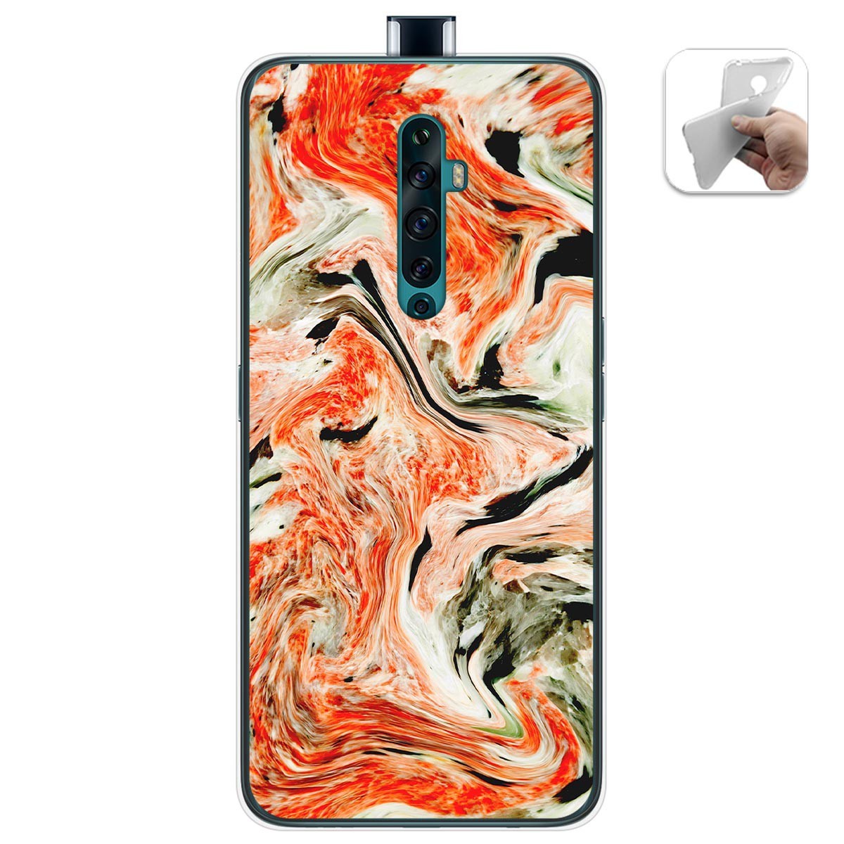 Funda Gel Tpu para Oppo Reno 2Z diseño Mármol 12 Dibujos
