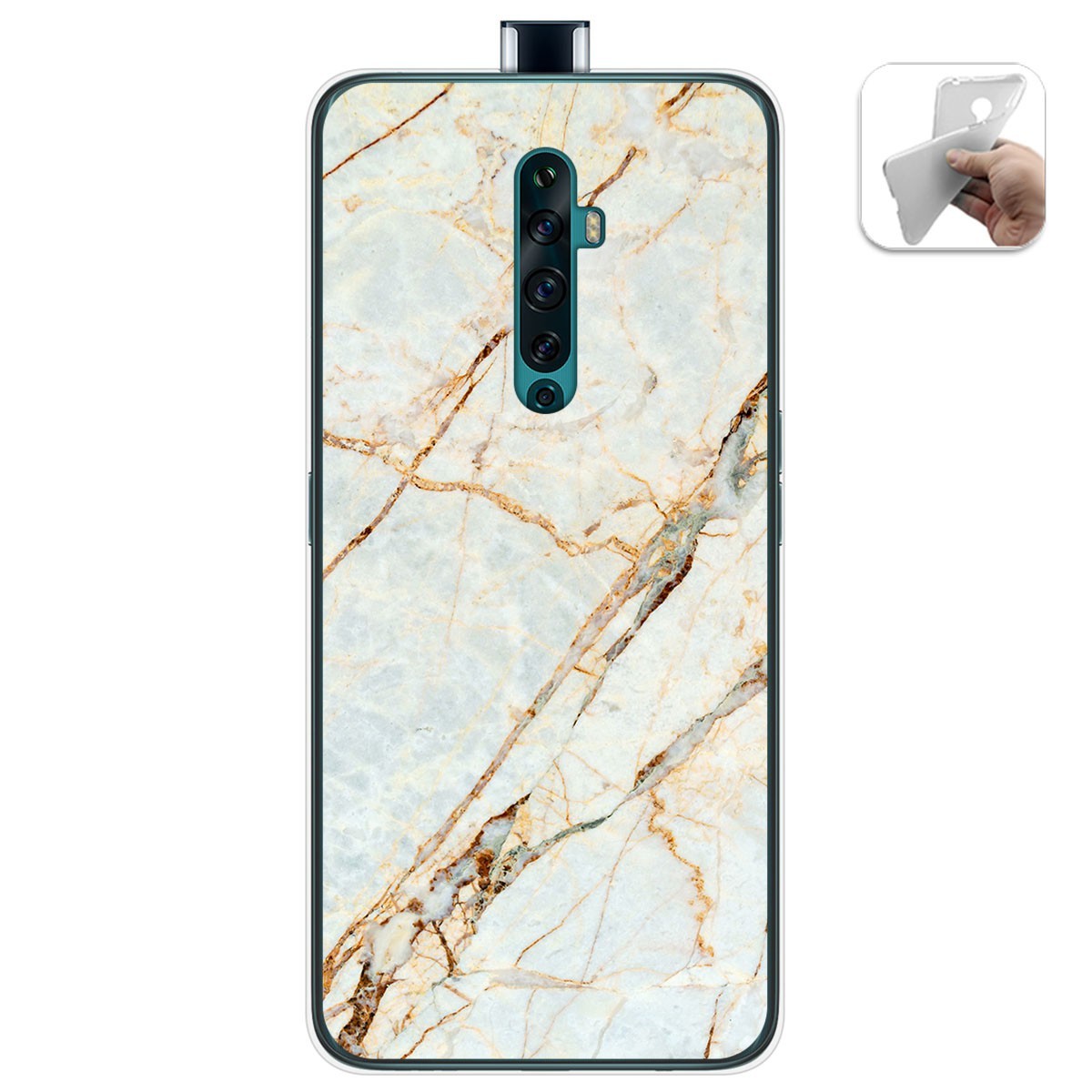 Funda Gel Tpu para Oppo Reno 2Z diseño Mármol 13 Dibujos