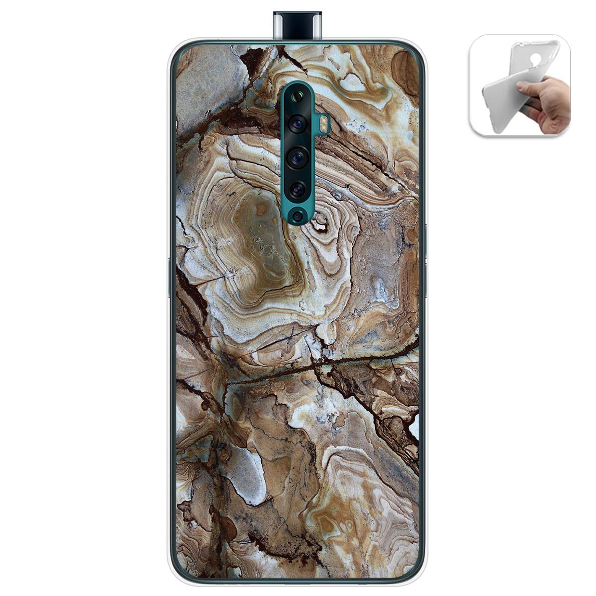 Funda Gel Tpu para Oppo Reno 2Z diseño Mármol 14 Dibujos