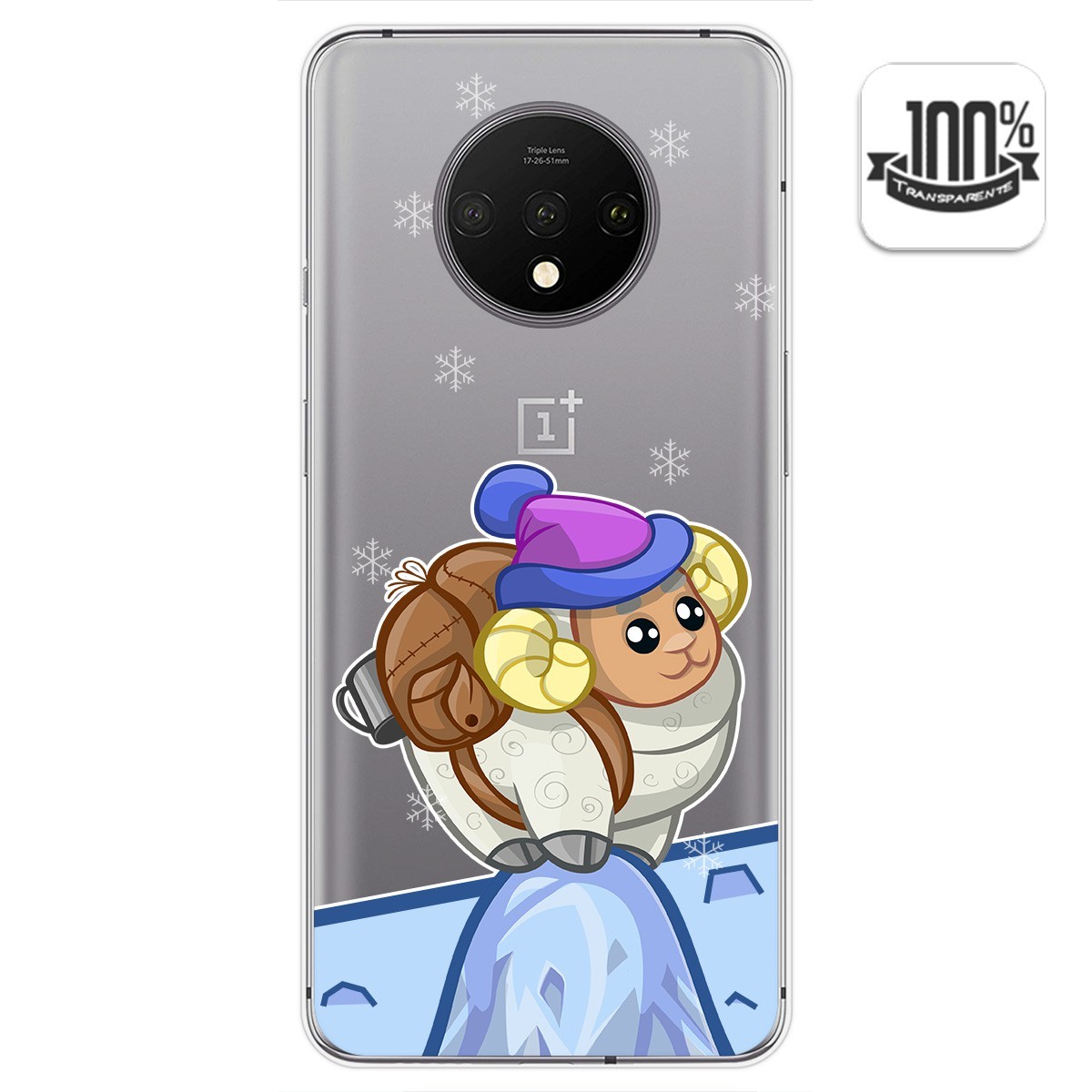 Funda Gel Transparente para Oneplus 7T diseño Cabra Dibujos