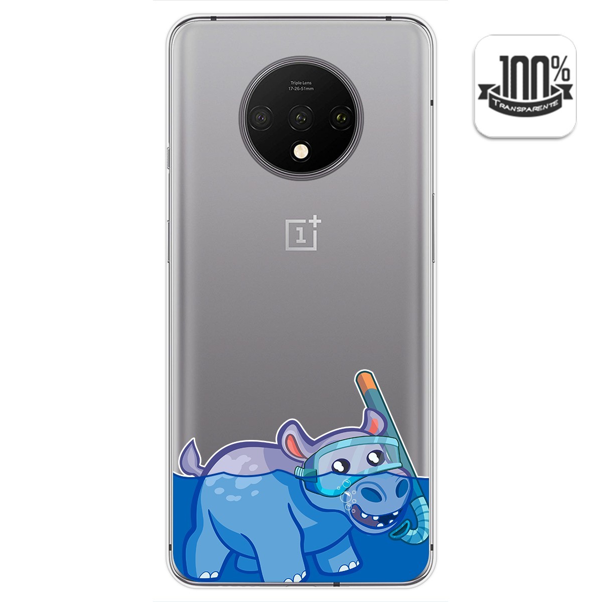 Funda Gel Transparente para Oneplus 7T diseño Hipo Dibujos