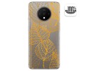 Funda Gel Transparente para Oneplus 7T diseño Hojas Dibujos