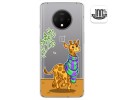 Funda Gel Transparente para Oneplus 7T diseño Jirafa Dibujos