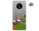 Funda Gel Transparente para Oneplus 7T diseño Panda Dibujos