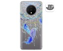 Funda Gel Transparente para Oneplus 7T diseño Plumas Dibujos