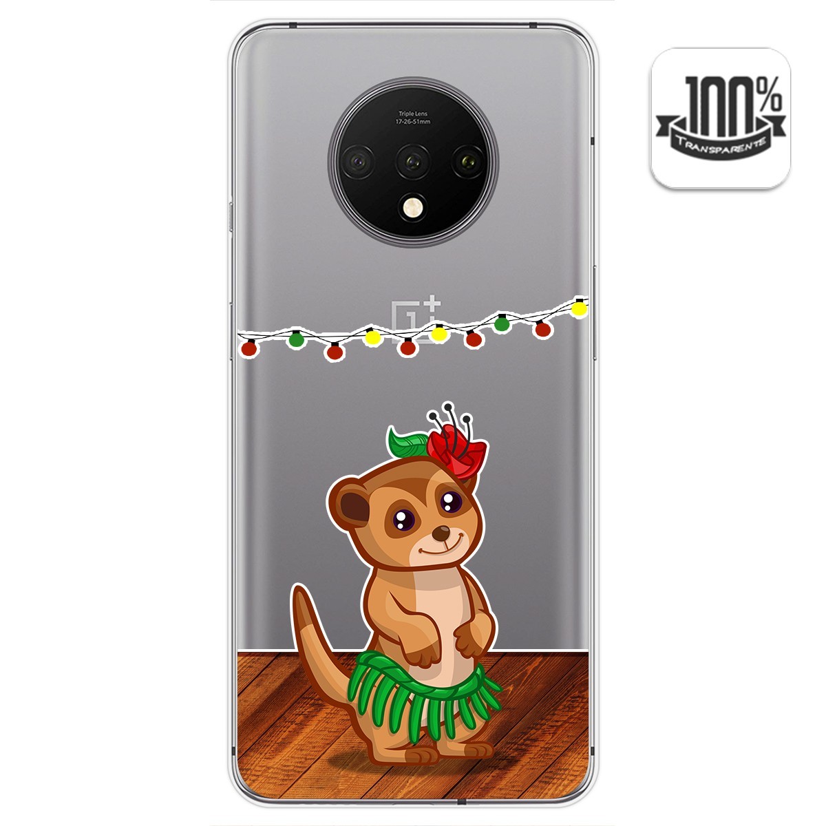 Funda Gel Transparente para Oneplus 7T diseño Suricata Dibujos