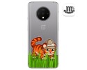 Funda Gel Transparente para Oneplus 7T diseño Tigre Dibujos
