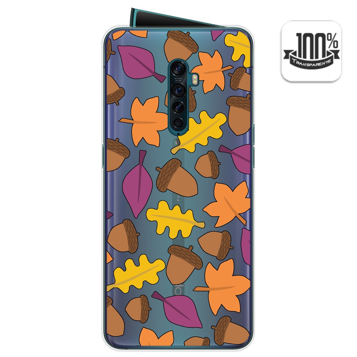 Funda Gel Transparente para Oppo Reno 2 diseño Otoño Dibujos
