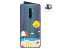 Funda Gel Transparente para Oppo Reno 2 diseño Playa Dibujos