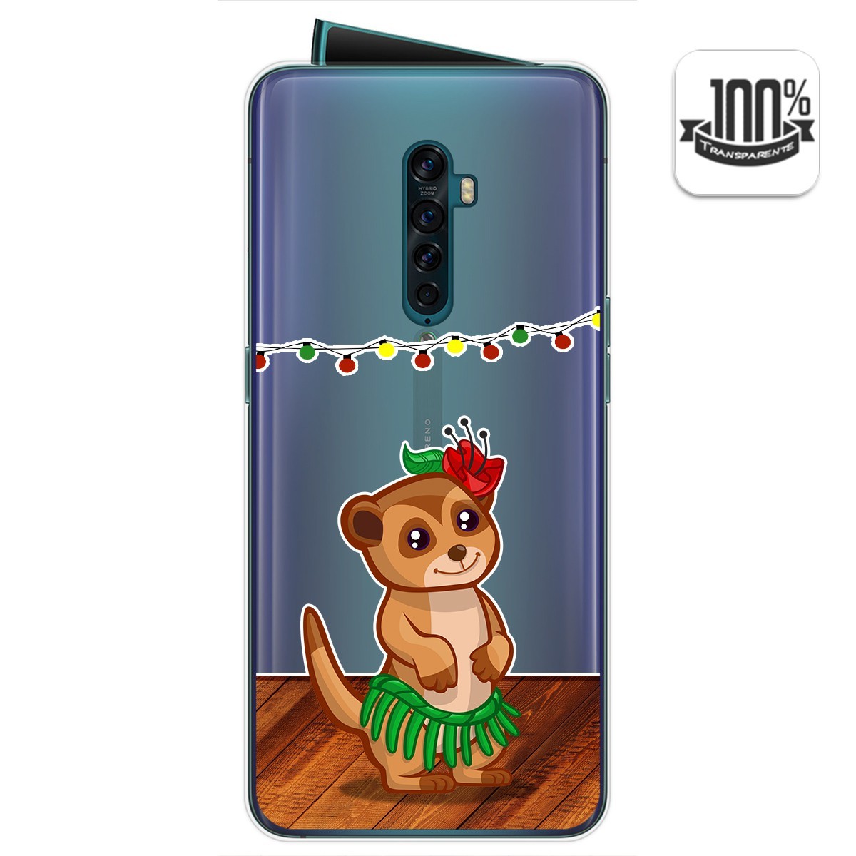 Funda Gel Transparente para Oppo Reno 2 diseño Suricata Dibujos