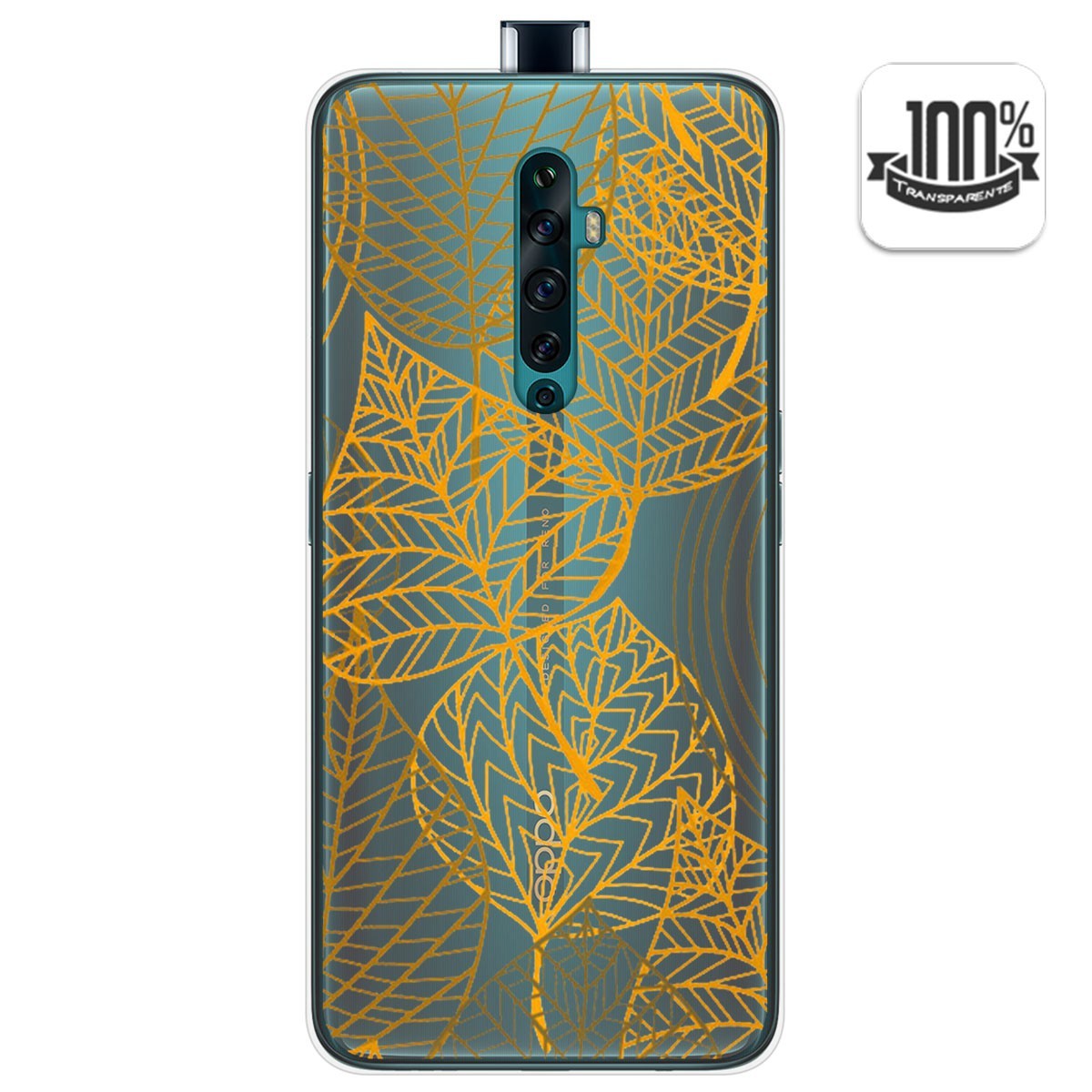 Funda Gel Transparente para Oppo Reno 2Z diseño Hojas Dibujos