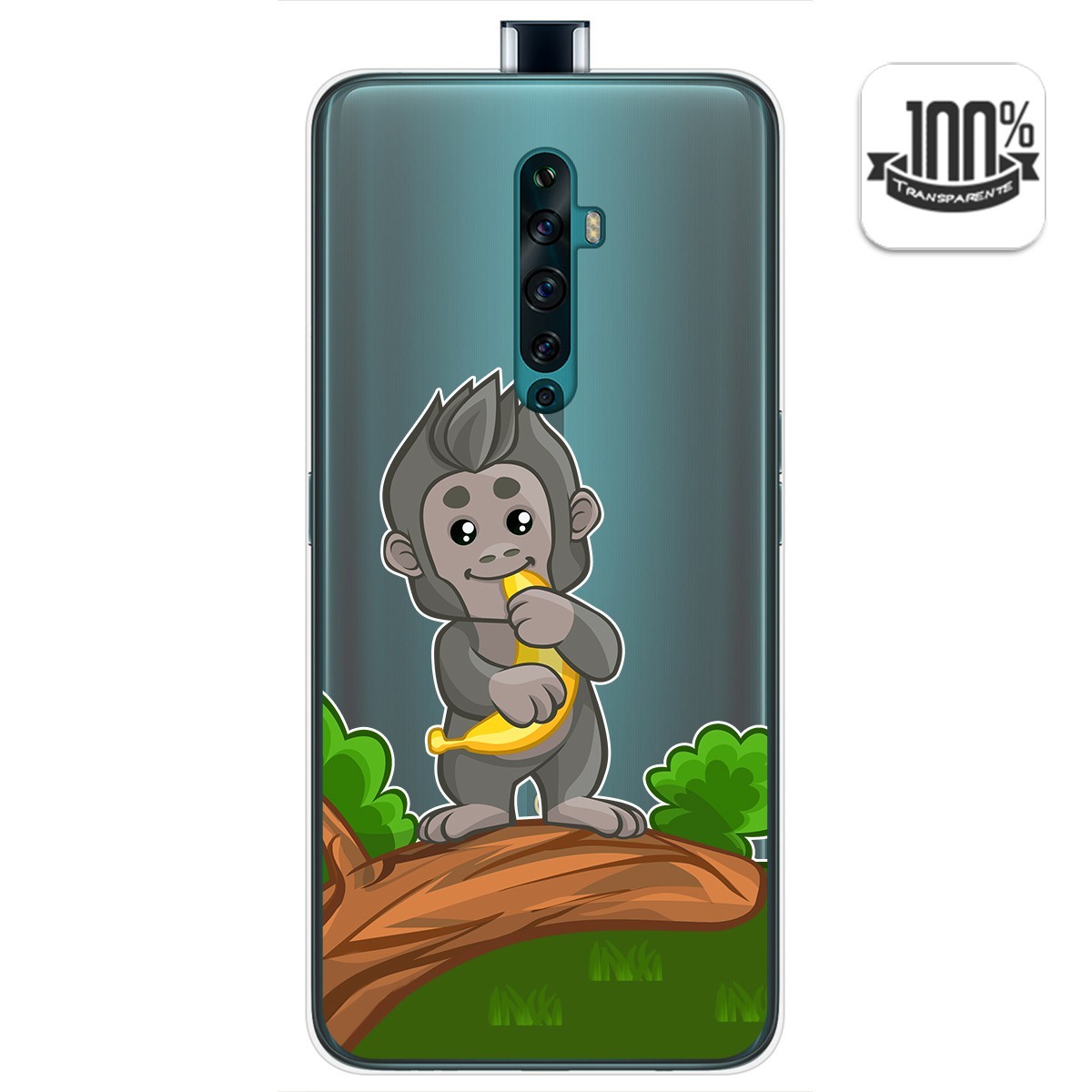 Funda Gel Transparente para Oppo Reno 2Z diseño Mono Dibujos