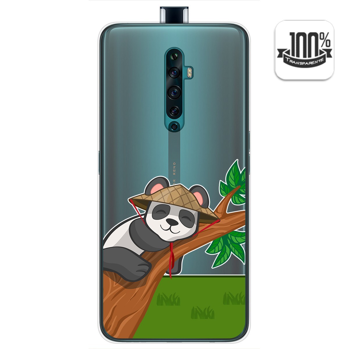 Funda Gel Transparente para Oppo Reno 2Z diseño Panda Dibujos