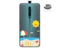 Funda Gel Transparente para Oppo Reno 2Z diseño Playa Dibujos