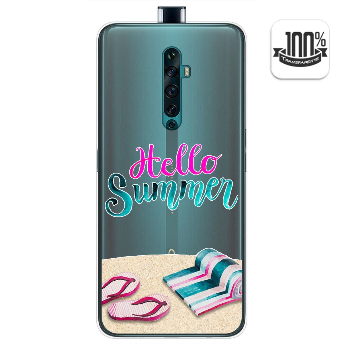 Funda Gel Transparente para Oppo Reno 2Z diseño Summer Dibujos