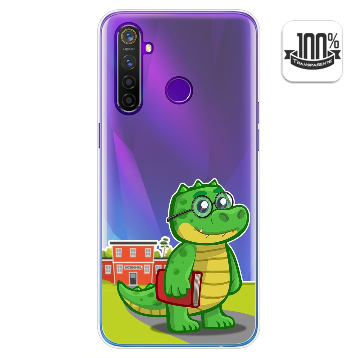 Funda Gel Transparente para Realme 5 Pro diseño Coco Dibujos