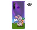 Funda Gel Transparente para Realme 5 Pro diseño Conejo Dibujos