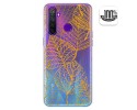 Funda Gel Transparente para Realme 5 Pro diseño Hojas Dibujos