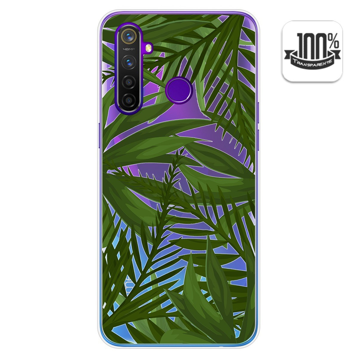 Funda Gel Transparente para Realme 5 Pro diseño Jungla Dibujos