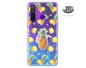 Funda Gel Transparente para Realme 5 Pro diseño Piña Dibujos