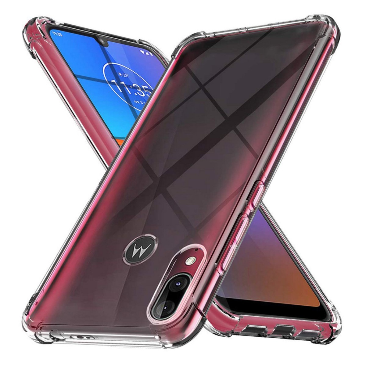 Funda Gel Tpu Anti-Shock Transparente para Motorola Moto E6 Plus