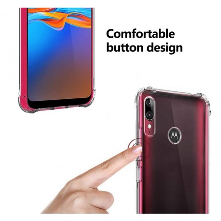 Funda Gel Tpu Anti-Shock Transparente para Motorola Moto E6 Plus