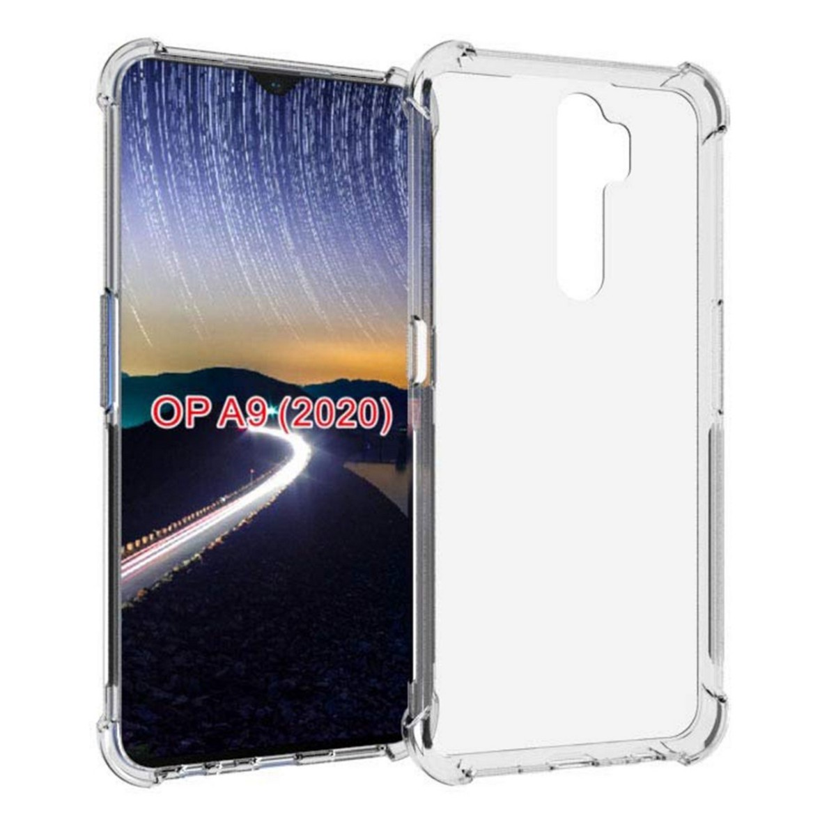 Funda Gel Tpu Anti-Shock Transparente para Oppo A9 2020