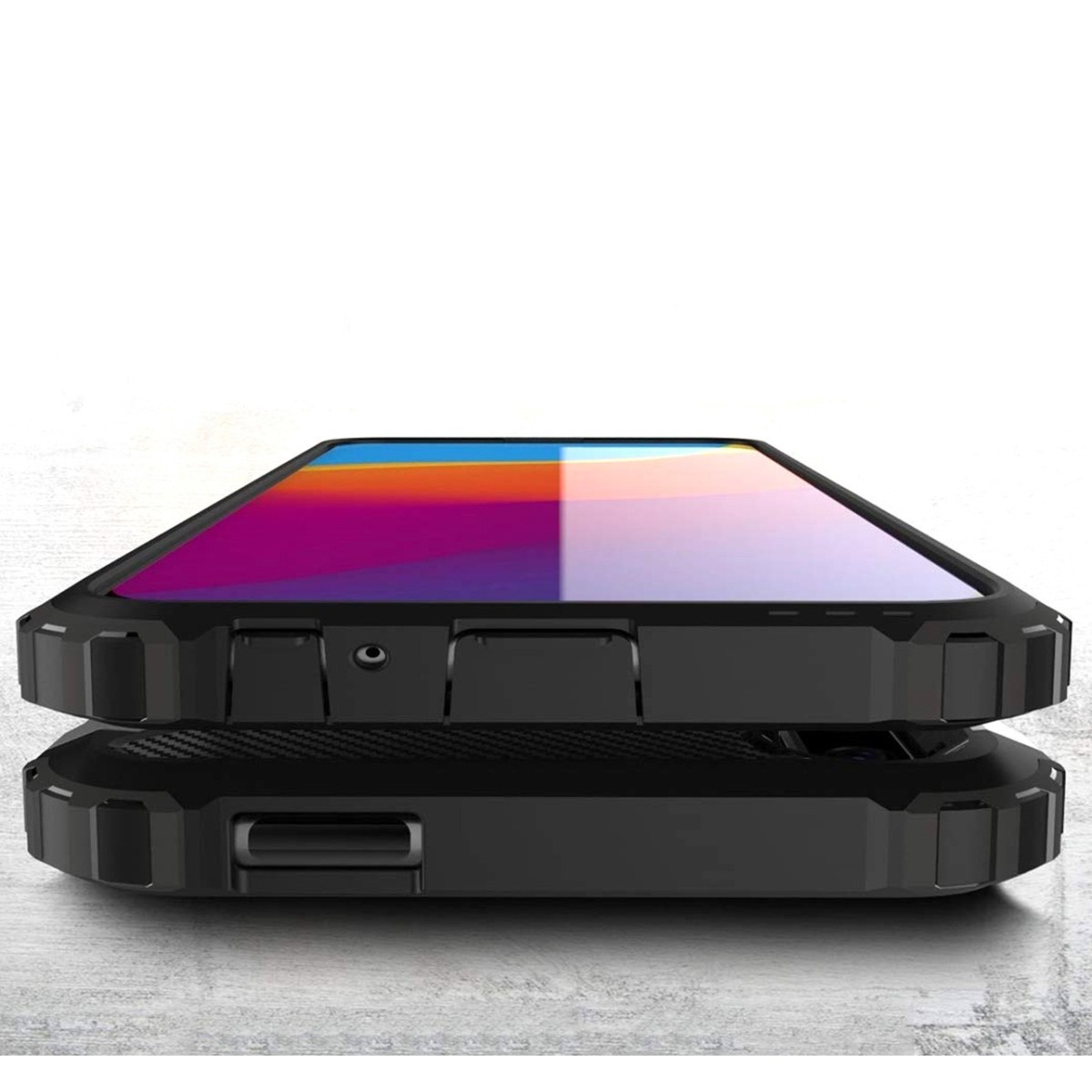 Funda Tipo Hybrid Tough Armor (Pc+Tpu) Negra para Huawei P Smart Z