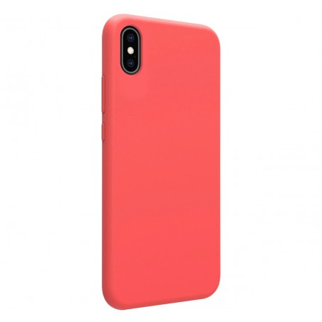 Funda Silicona Líquida Ultra Suave para Iphone Xs Max color Rosa