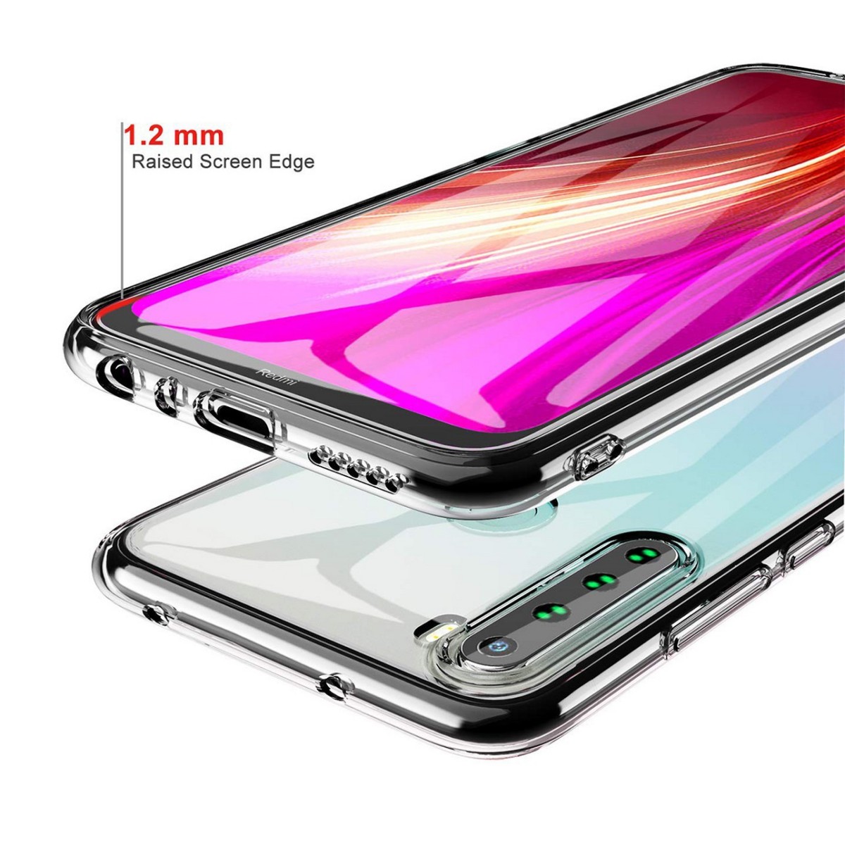 Funda Gel Tpu Fina Ultra-Thin 0,5mm Transparente para Xiaomi Redmi Note 8T