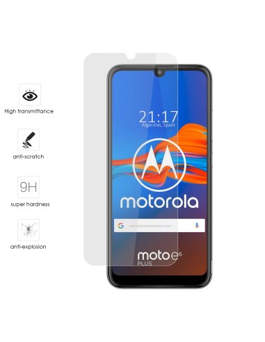 Protector Cristal Templado para Motorola Moto E6 Plus Vidrio