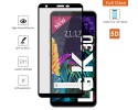 Protector Cristal Templado Completo 5D Full Glue Negro para Lg K30 Vidrio